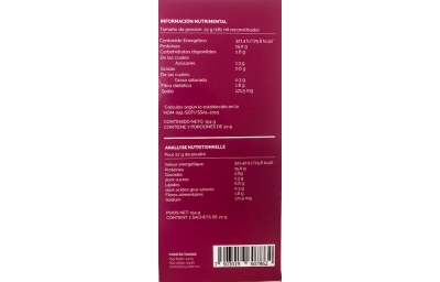 proteina en polvo sabor chocolate, baja en carbohidratos y grasa